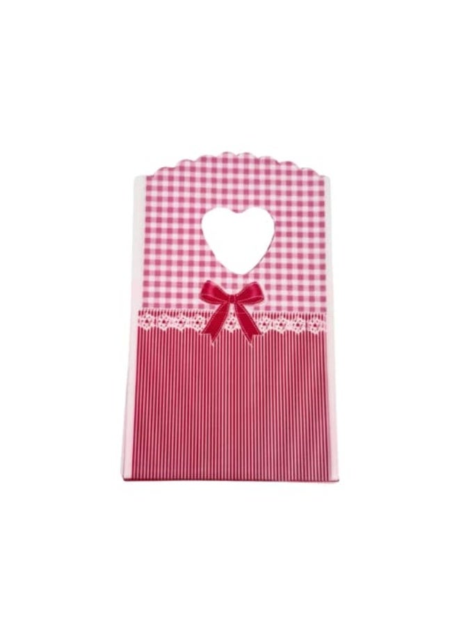 Small plastic gift bags, 15 cm, for jewelry and Valentine's Day gifts, 10 pieces